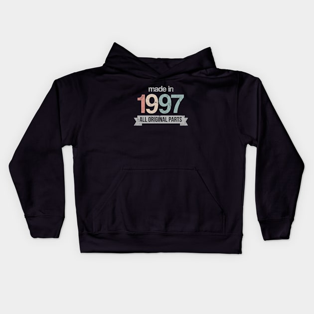 Made in 1997 25th birthday Kids Hoodie by hoopoe